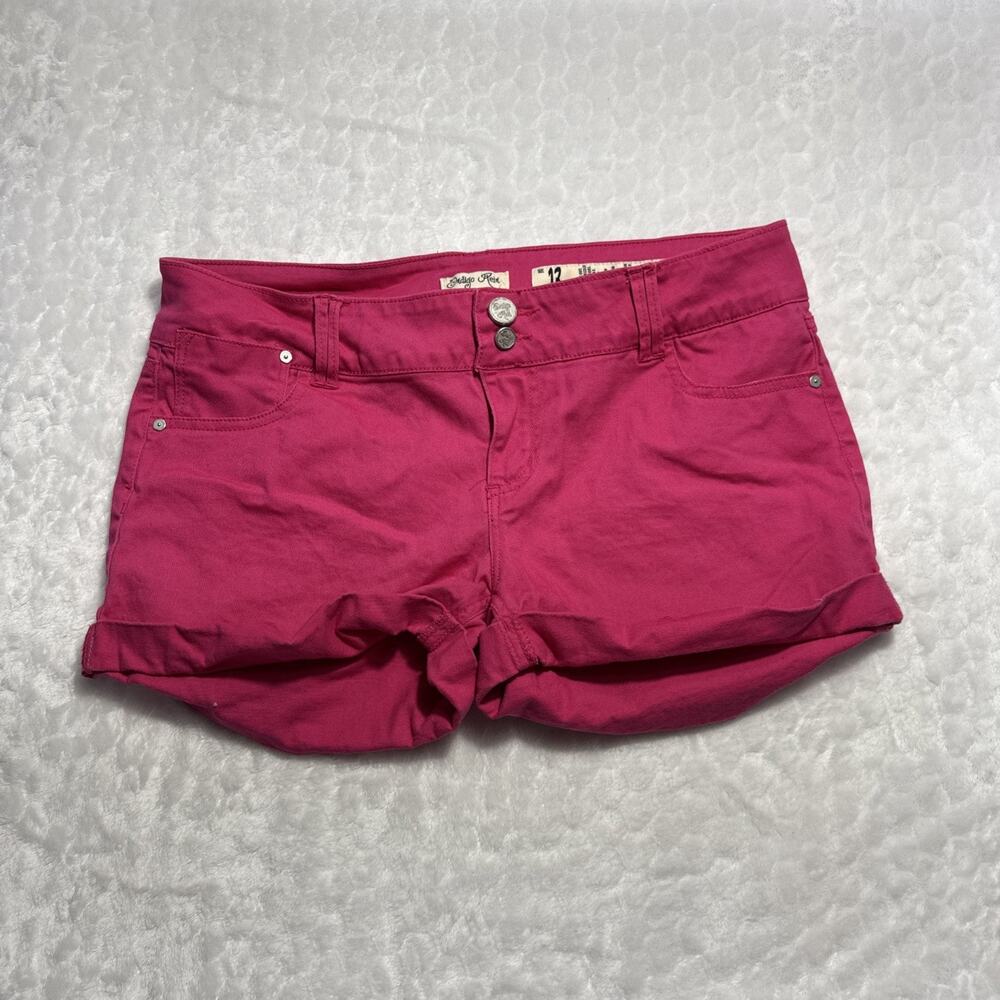 Indigo Rein Women’s Hot Pink Cuffed Shorts Juniors Size 13 Casual Beach Colorful